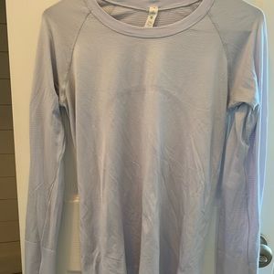 Lululemon swiftly long sleeve lavender size 8
